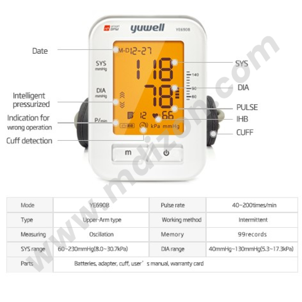 جهاز-قياس-ضغط-yuwell-plus